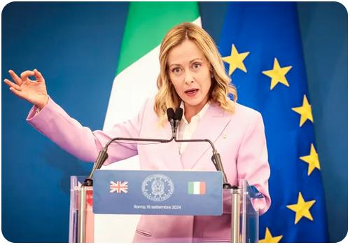 Premiärministern Giorgia Meloni