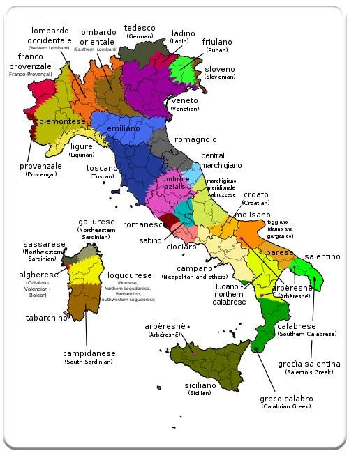 Italiens olika dialekter